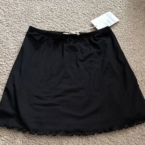 See You Monday Black Mini Skirt